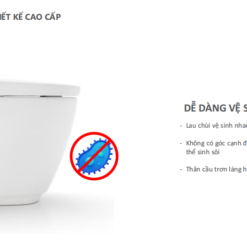 Bồn Cầu Thông Minh INAX AC-819VN (AC819VN) SARAS AUTO OPEN Cảm Ứng 23 Men sứ bồn cầu inax SARAS có chống bám bẩn không