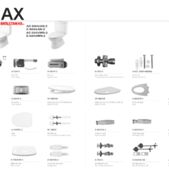 Linh kiện bồn cầu INAX 2 khối AC-504VAN