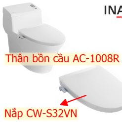 Bồn Cầu INAX AC-1008R+CW-S32VN Nắp Rửa Cơ