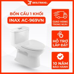 Bồn Cầu INAX AC 969VN 1 khối nhỏ gọn nhất 2025