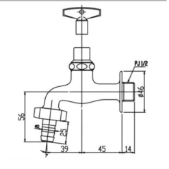 Vòi Nước INAX LF-15G-13(JW) Lạnh Gắn Tường 5 Screenshot 2023 05 14 200023