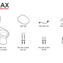 Cấu tạo bệt INAX C-306VAN 2 khối