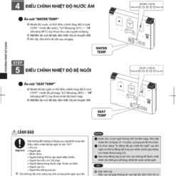 Hướng dẫn sử dụng nắp điện tử INAX CW-KA22AVN