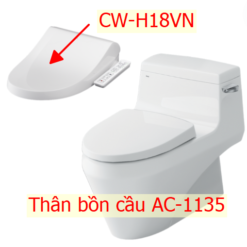 Bồn Cầu Thông Minh INAX AC-1135+CW-H18VN 4 Bồn Cầu Nắp Điện Tử INAX AC-1135+CW-H18VN