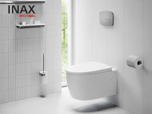 Bồn cầu INAX treo tường giúp tiết kiệm không gian sống