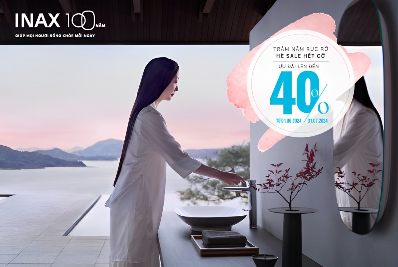 Đại Tiệc Sale "SẬP SÀN": INAX Kỷ Niệm 100 Năm Thành Lập 51 Chương trình ưu đãi giảm giá kỉ niệm 100 năm thành lập INAX