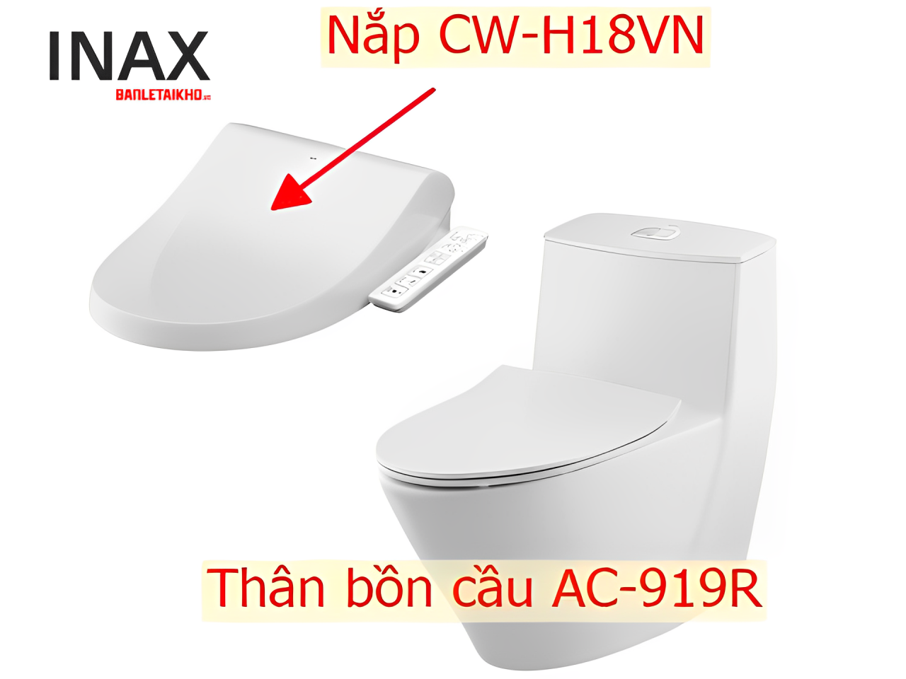 Bàn cầu INAX AC-919R+CW-H18VN