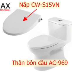 Bàn cầu INAX AC-969+CW-S15VN 1 khối rửa cơ