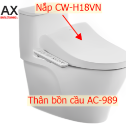 Bệt thông minh INAX AC-989+CW-H18VN liền khối nắp điện tử