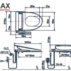 Bản vẽ lắp đặt INAX AC-959A/CW-H20VN