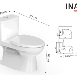 bản vẽ INAX AC-969VN-2