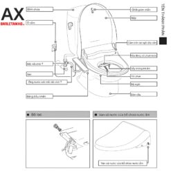 Bệt điện tử INAX AC-989/CW-H18VN