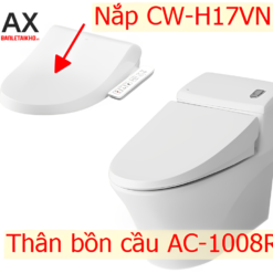 Bồn Cầu Thông Minh INAX AC-1008R+CW-H17VN 5 Bồn cầu INAX AC-1008R+CW-H17VN nắp điện tử