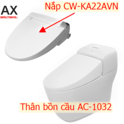 Bồn Cầu Thông Minh INAX AC-1032+CW-KA22AVN 8 Bồn cầu INAX AC-1032+CW-KA22AVN nắp điện tử