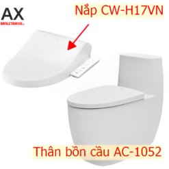 Bồn cầu INAX AC-1052+CW-H17VN nắp điện tử