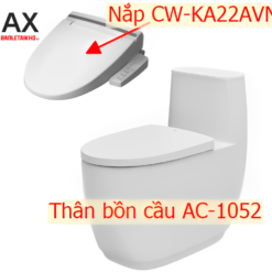 Bồn cầu INAX AC-1052/CW-KA22AVN nắp điện rửa