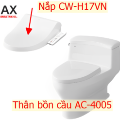 Bồn Cầu INAX 1 Khối Nắp Điện Tử AC-4005+CW-H17VN 7 Bồn cầu INAX AC-4005+CW-H17VN nắp rửa điện tử