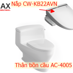 Bồn cầu INAX AC-4005+CW-KB22AVN nắp điện tử