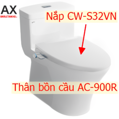 Bồn cầu nắp rửa cơ INAX AC-900R+CW-S32VN liền khối
