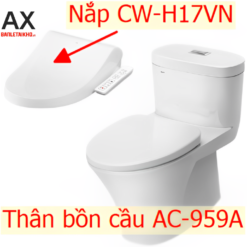 Bồn cầu INAX AC-959A/CW-H17VN nắp rửa điện tử