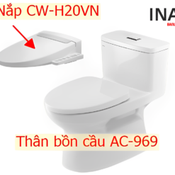 Bồn cầu INAX AC-969+CW-H20VN nắp điện tử