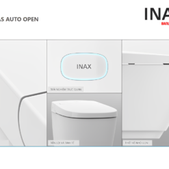 Bồn Cầu Thông Minh INAX AC-819VN (AC819VN) SARAS AUTO OPEN Cảm Ứng 16 Bồn cầu INAX thông minh AC-819VN SARAS AUTO OPEN