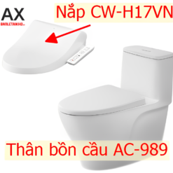 Bồn Cầu Thông Minh INAX AC-989+CW-H17VN 6 Bồn cầu nắp điện tử AC989+CWH17VN