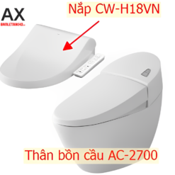 Bồn Cầu Thông Minh INAX AC-2700+CW-H18VN 9 Bồn Cầu Nắp Điện Tử INAX AC-2700/CW-H18VN