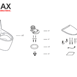 AC 902VN là Bồn cầu INAX 1 khối giá hơn 6.8tr và có chương trình tặng xịt vệ sinh 53 Cấu tạo bàn cầu INAX AC-902VN 1 khối