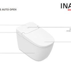 Bồn Cầu Thông Minh INAX AC-819VN (AC819VN) SARAS AUTO OPEN Cảm Ứng 15 Cấu tạo bàn cầu thông minh AC 819VN INAX