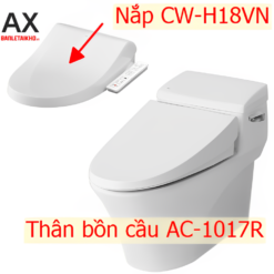 Bồn Cầu Thông Minh INAX AC-1017R+CW-H18VN 10 Bồn Cầu Nắp Điện Tử INAX AC-1017R/CW-H18VN