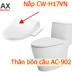 Bồn cầu nắp rửa điện tử INAX AC-902VN+CW-H17VN