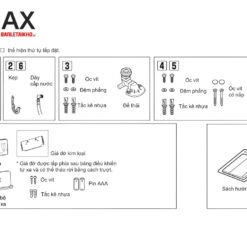 Bồn Cầu Thông Minh INAX AC-819VN (AC819VN) SARAS AUTO OPEN Cảm Ứng 18 Linh kiện AC-819VN INAX SARAS AUTO OPEN