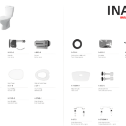 Bồn Cầu INAX 2 Khối C-108VAN (C108VAN) nắp êm CF-37VSAK 11 linh kien bet ve sinh inax c108van 2 khoi