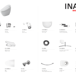 Linh kiện bồn cầu INAX AC 2700VN liền khối