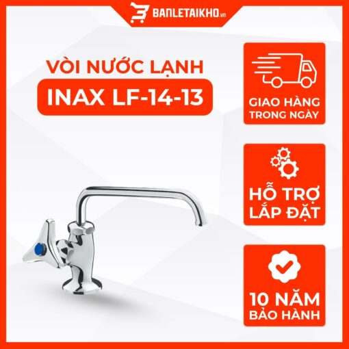 Vòi Nước INAX LF-14-13 (LF1413) Gắn Chậu Lavabo Nước Lạnh 1 Vòi Nước INAX LF-14-13 (LF1413) Gắn Chậu Lavabo Nước Lạnh