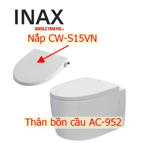 Bồn cầu treo tường nắp rửa cơ INAX AC-952+CW-S15VN