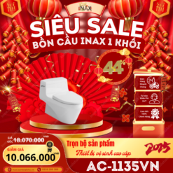 Bồn cầu INAX 1 khối AC-1135VN mùa tết