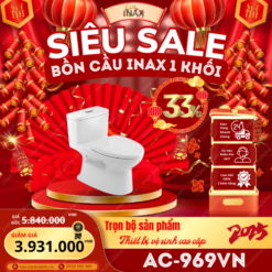 Bồn cầu INAX 1 khối AC-969VN mùa tết