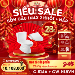 Bồn cầu INAX C-514A+CW-H18VN mùa tết