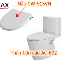 Bồn Cầu INAX AC-602/CW-S15VN Nắp Rửa Cơ