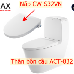 Bồn Cầu INAX ACT-832/CW-S32VN 2 Khối Xả Tự Động