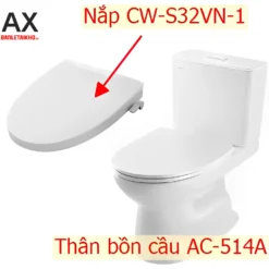 Bồn Cầu INAX AC-514A+CW-S32VN-1 2 Khối Nắp Rửa Cơ 7 Bồn cầu nắp rửa cơ INAX AC-514A+CW-S32VN-1