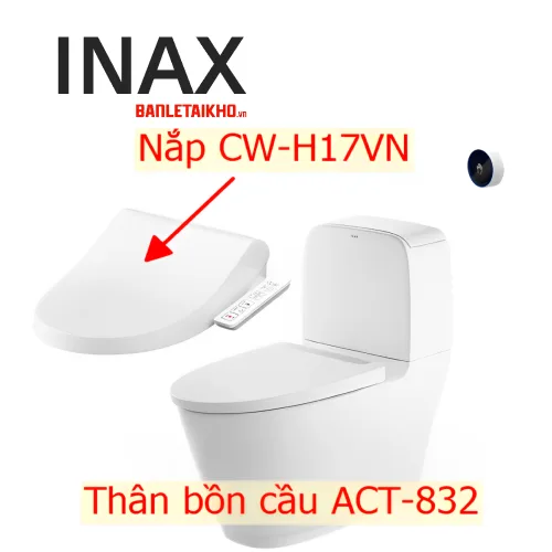 Bồn cầu nắp rửa điện tử INAX ACT-832+CW-H17VN