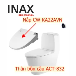 Bồn cầu nắp rửa điện tử INAX ACT-832+CW-KA22AVN