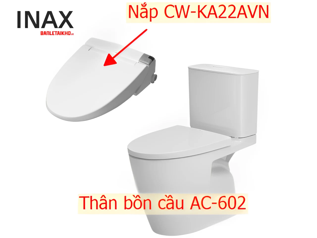 Bồn cầu thông minh INAX AC-602+CW-KA22AVN