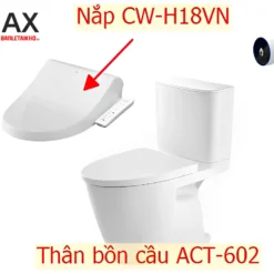 Bồn cầu thông minh INAX ACT-602+CW-H18VN xả cảm ứng