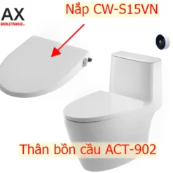 Bồn Cầu Nắp Rửa Cơ INAX ACT-902+CW-S15VN Xả Tự Động 6 Bồn cầu thông minh INAX ACT-902+CW-S15VN nắp rửa cơ