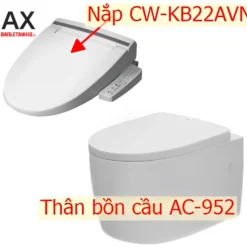 Bồn Cầu Treo Tường INAX AC-952/CW-KB22AVN Điện Tử