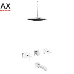 Vòi Sen Tắm Âm Tường INAX BFV-81SEC (BFV81SEC) Nóng Lạnh 6 Vòi sen tắm âm tường nước nóng lạnh INAX BFV-81SEC